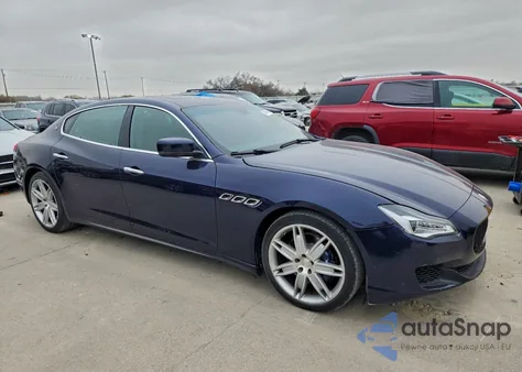 2016 Maserati Quattroporte S z USA, uszkodzony, nr VIN ZAM56RPA5G1190918